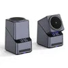 Rotating 4-in-1 Magnetic Charging Station with Clock