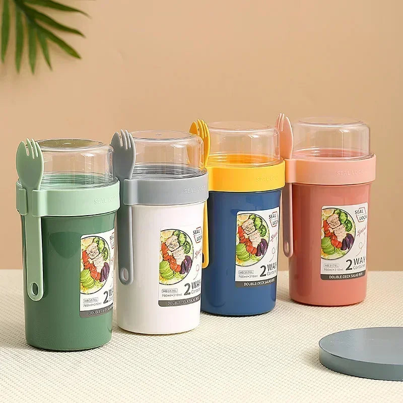 Salad & Oatmeal Lunch Cup