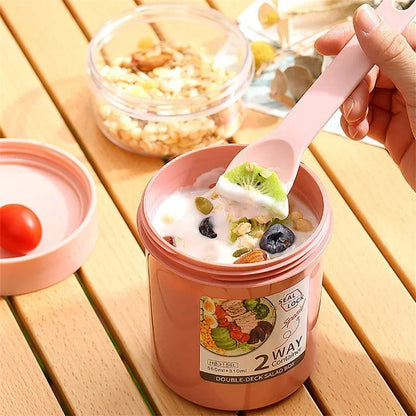 Salad & Oatmeal Lunch Cup