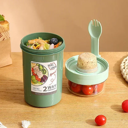 Salad & Oatmeal Lunch Cup