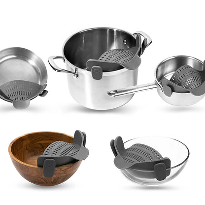Clip-On Silicone Pot Strainer