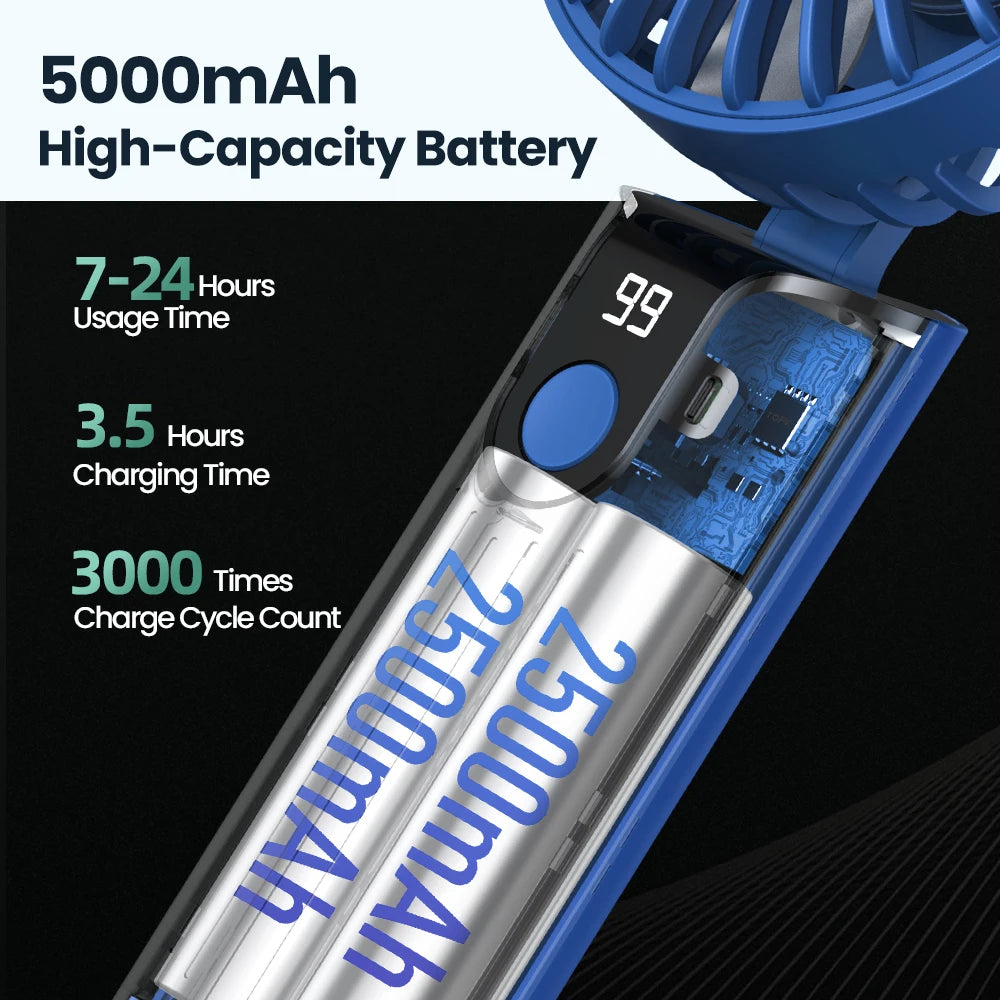 Foldable Rechargeable Pocket Fan