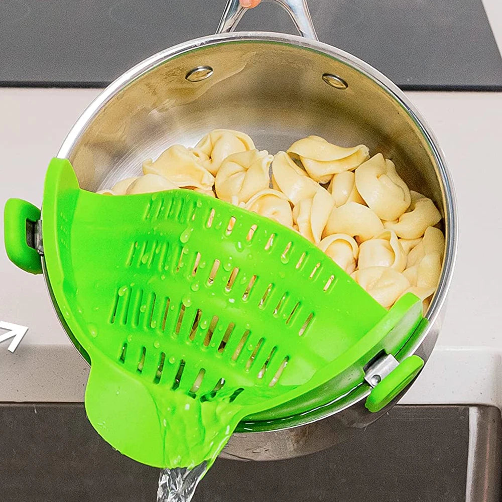 Clip-On Silicone Pot Strainer