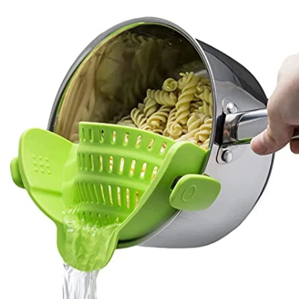 Clip-On Silicone Pot Strainer