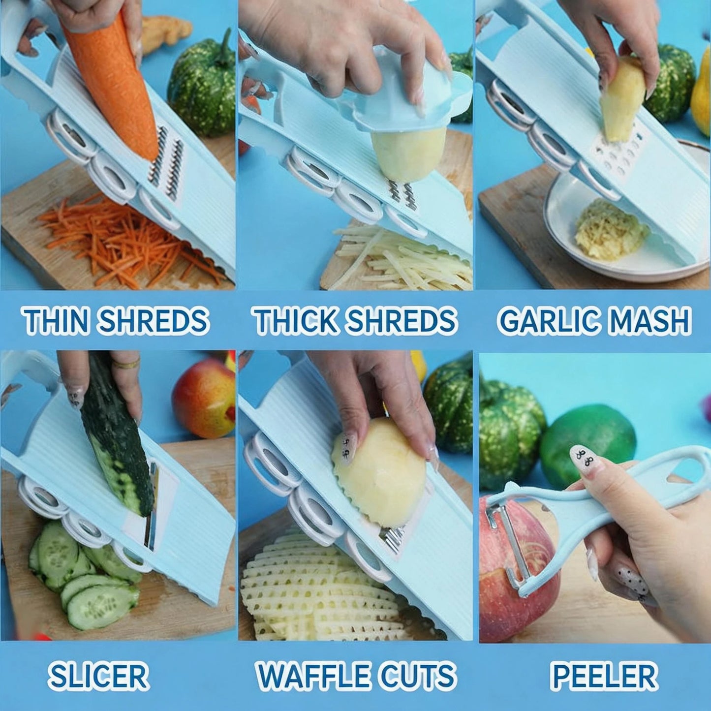 7-in-1 Compact Vegetable Slicer