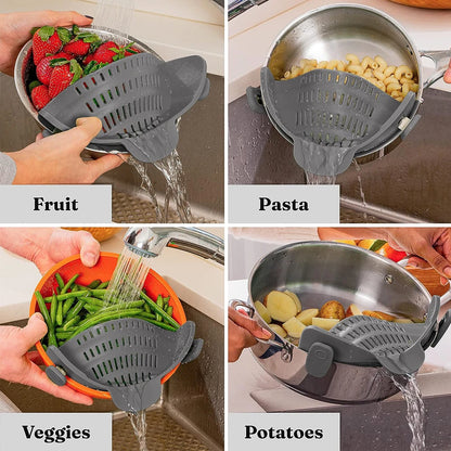 Clip-On Silicone Pot Strainer