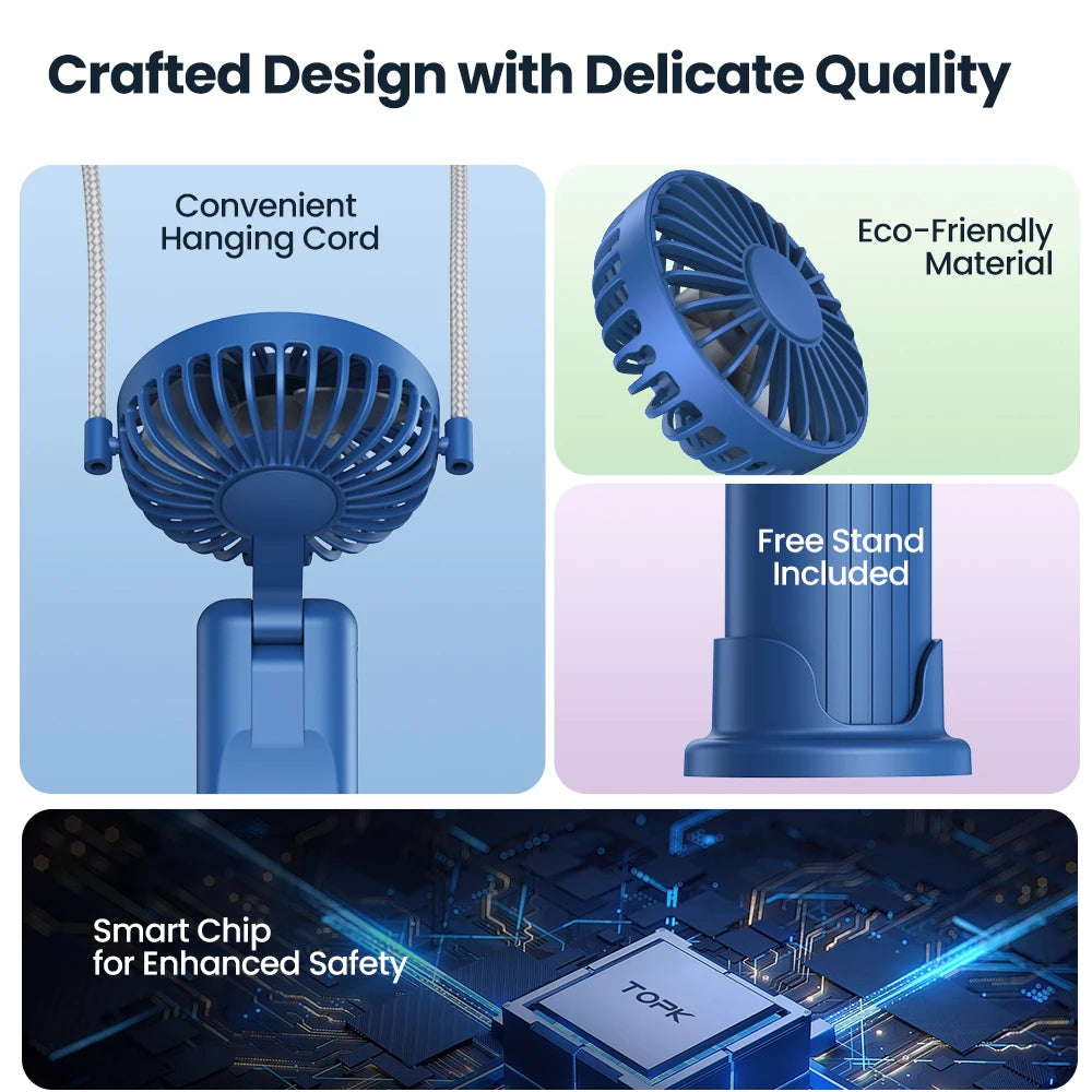 Foldable Rechargeable Pocket Fan