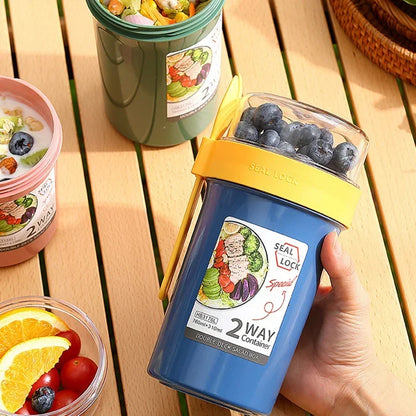 Salad & Oatmeal Lunch Cup