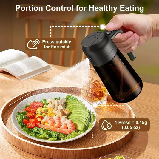 2-in-1 Glass Oil Sprayer & Dispenser