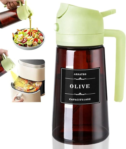 2-in-1 Glass Oil Sprayer & Dispenser